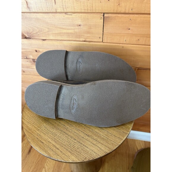 Clarks 15522 Brown Distressed Leather Chukka Boots Men's US 12 - Picture 6 of 9